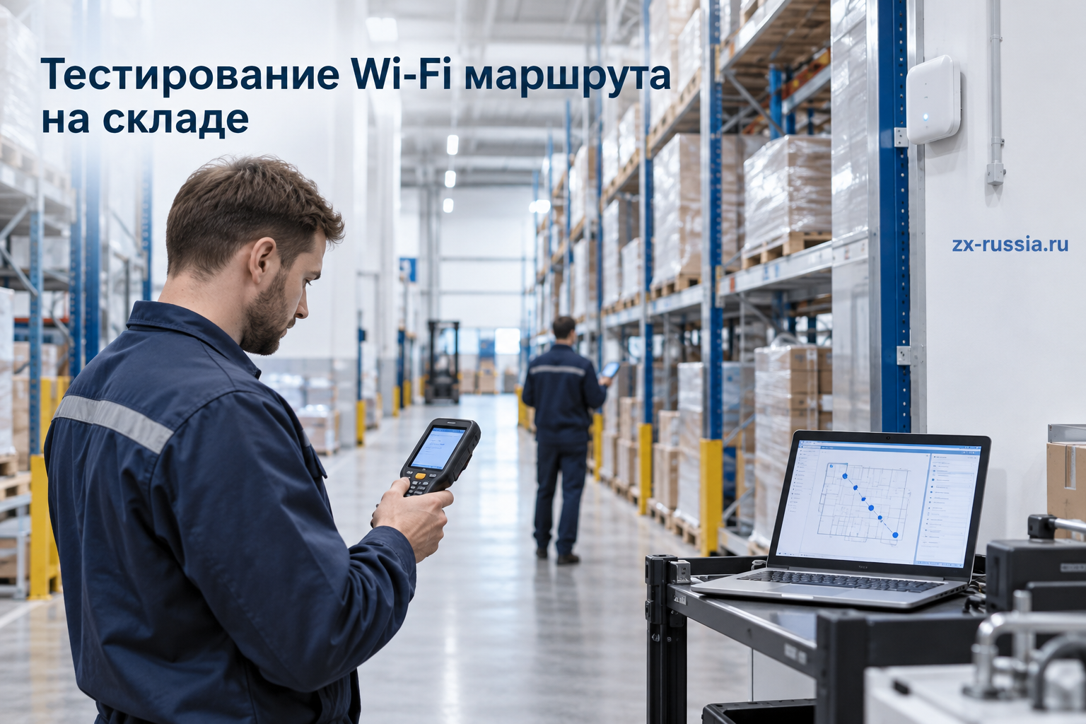 Приёмочный проход выполняют типовым ТСД и с настоящими операциями складской системы.